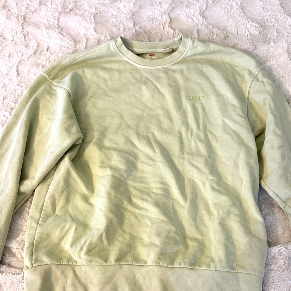 Levi's Men's Light Green Crewneck Sweater